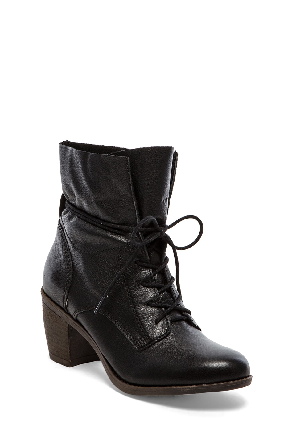 Steve Madden Gretchun Boot in Black Leather