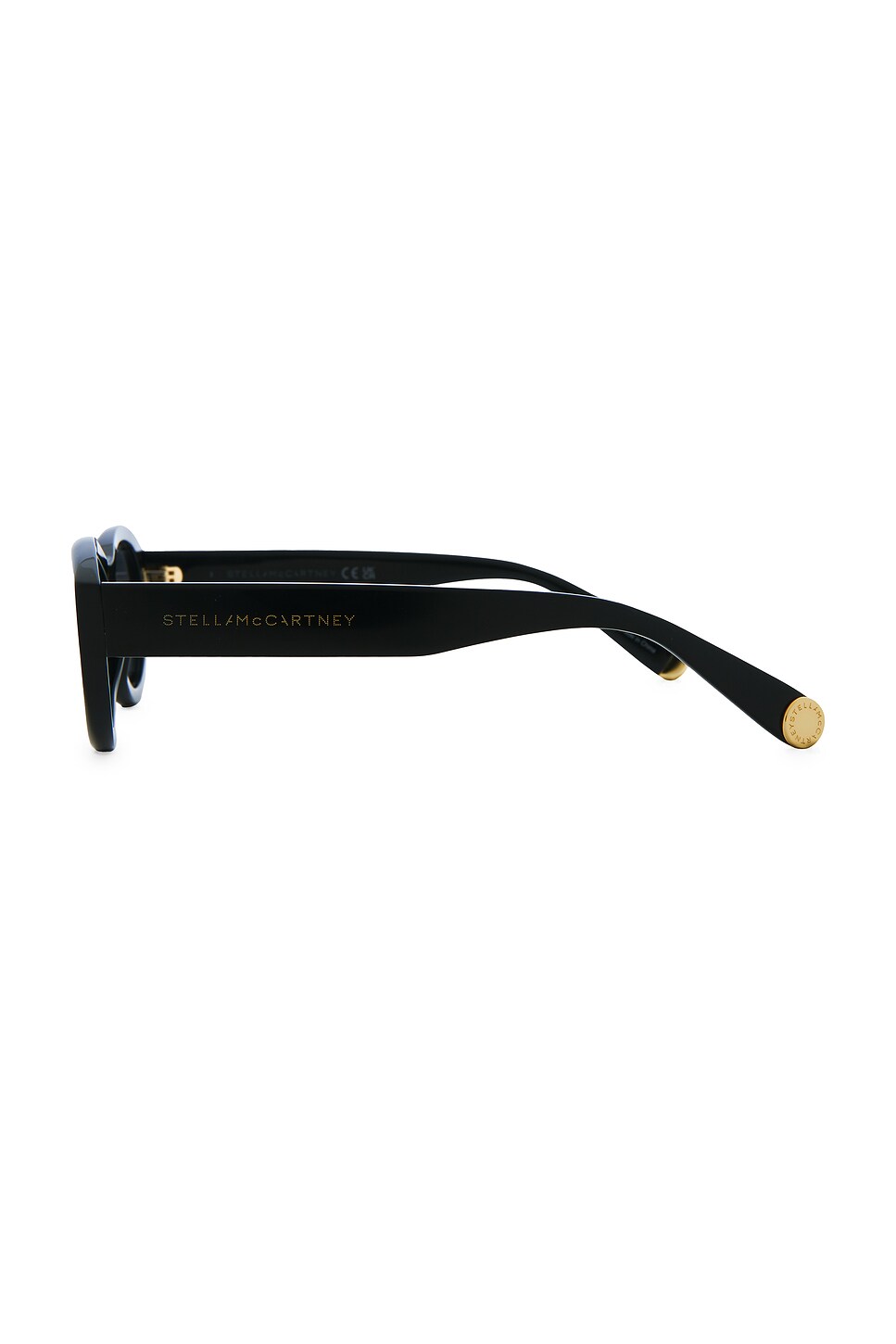 STELLA MCCARTNEY Medallion Sunglasses‎ in Black & Gradient Smoke Stella Mccartney Medallion Sc40093i Women Black Oval  main image 4