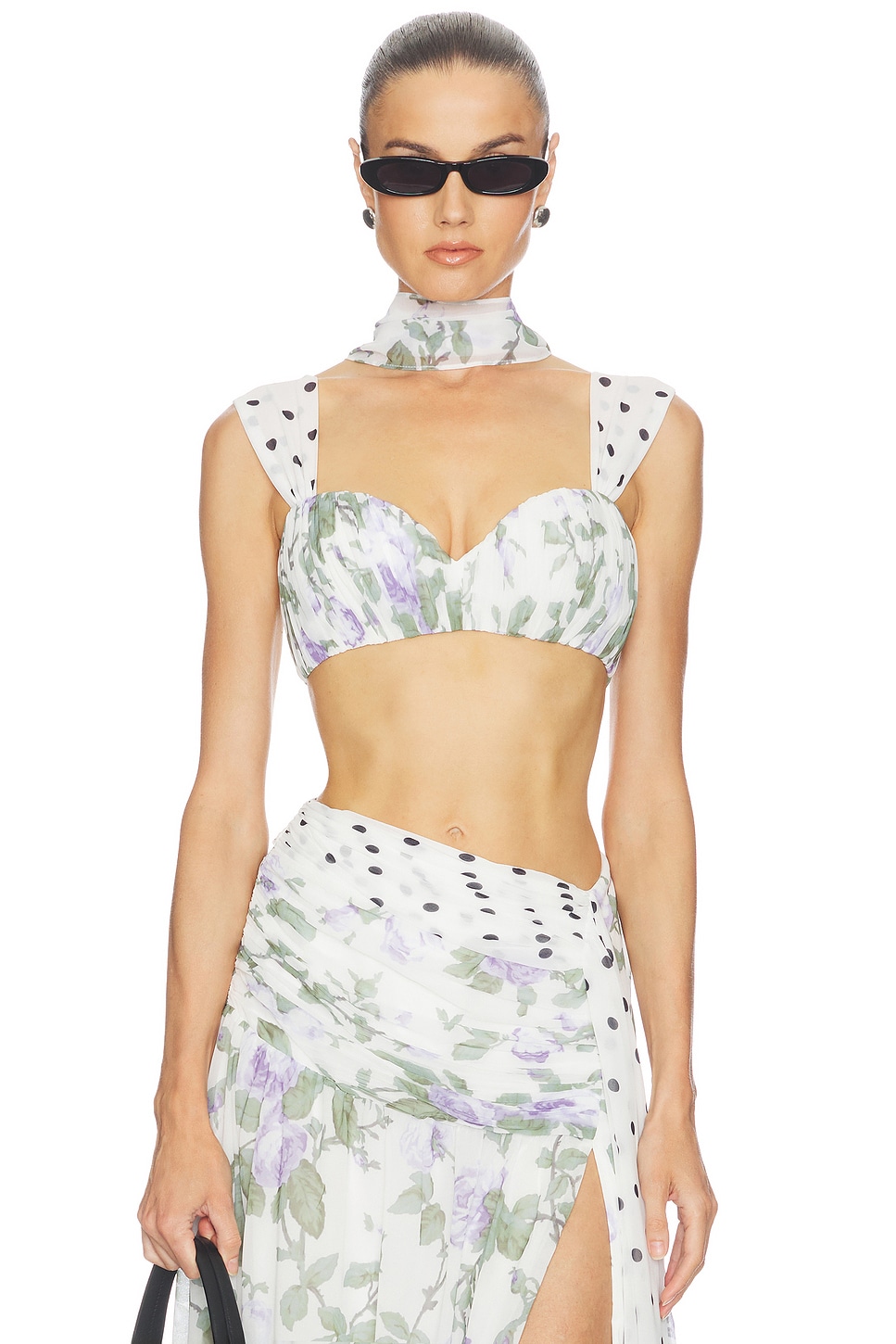 India Top With Scarf - thumbnail 3