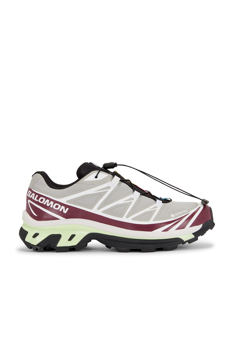Salomon XT-6 GTX in Paloma, Maroon Banner, & Butterfly | REVOLVE