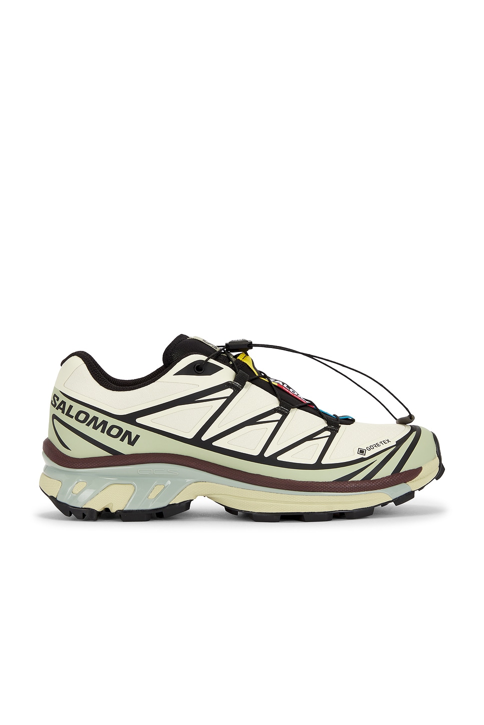 Salomon XT-6 GTX Sneaker in Asparagus, Green Tea, & Brown
