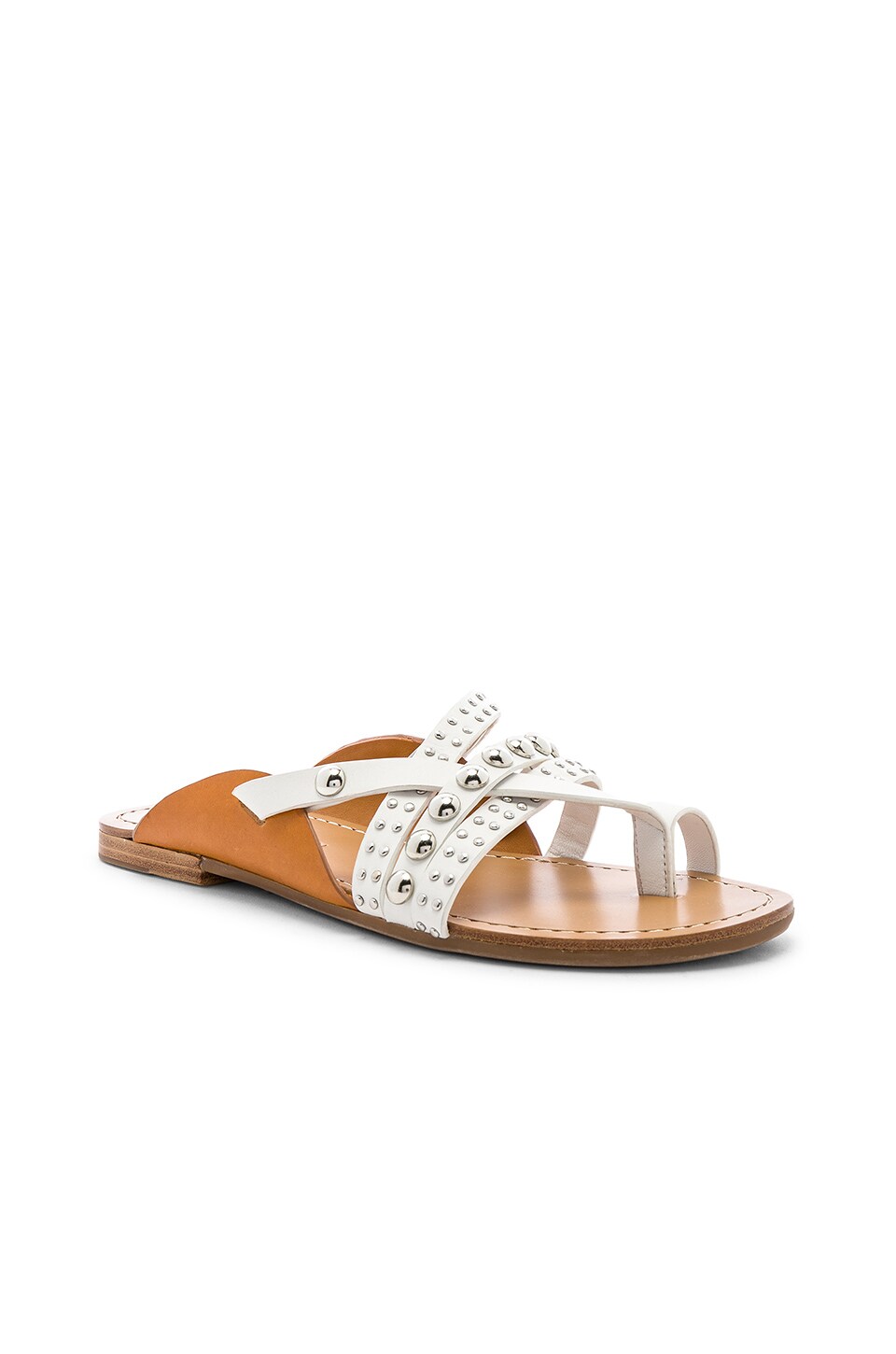 Sigerson Morrison Cass Sandal in White & Pesca