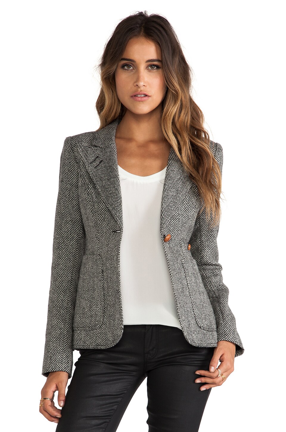 smythe black blazer