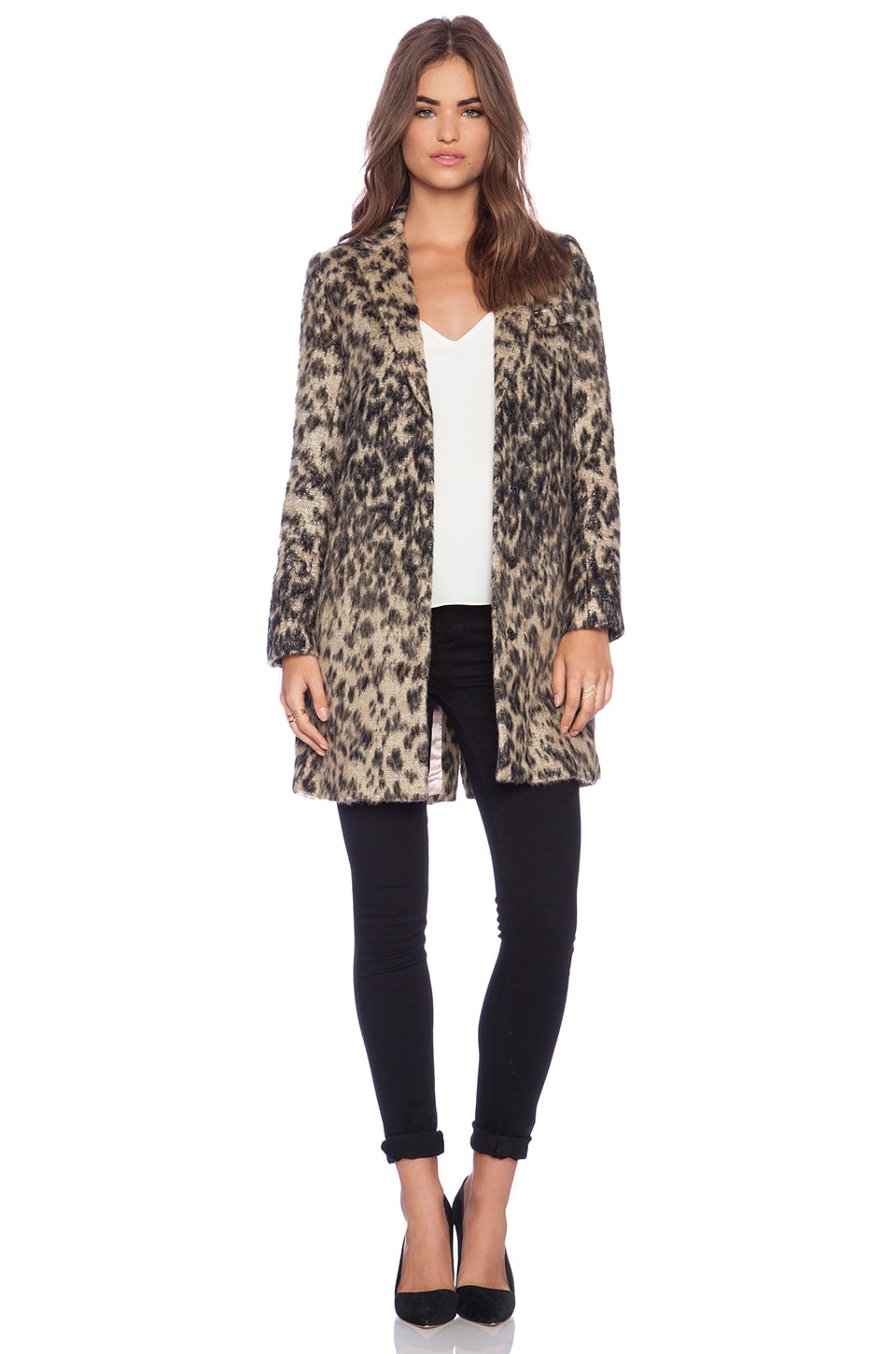 leopard lab coat