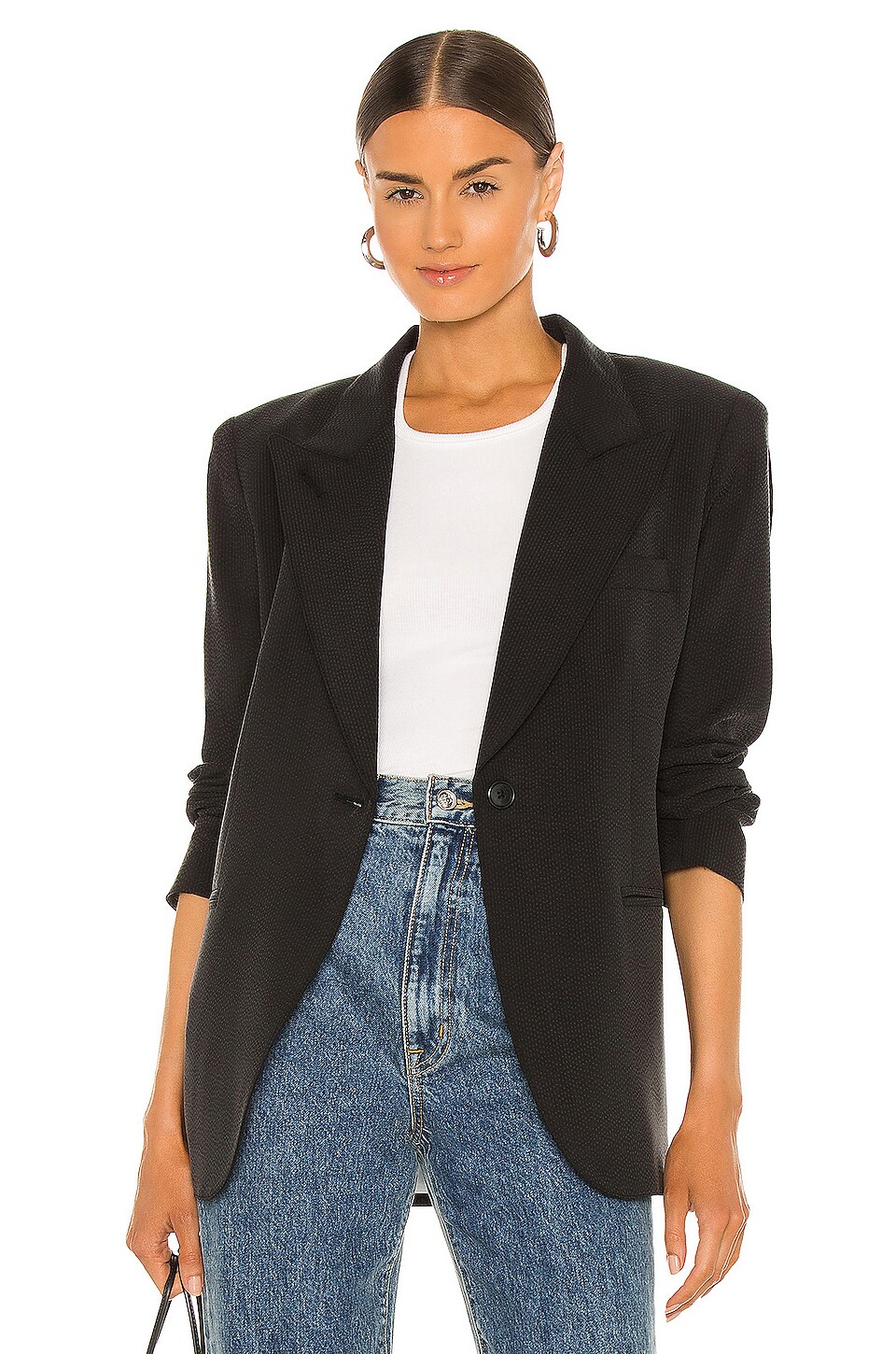 Smythe 90's Blazer in Sand-washed Black | REVOLVE