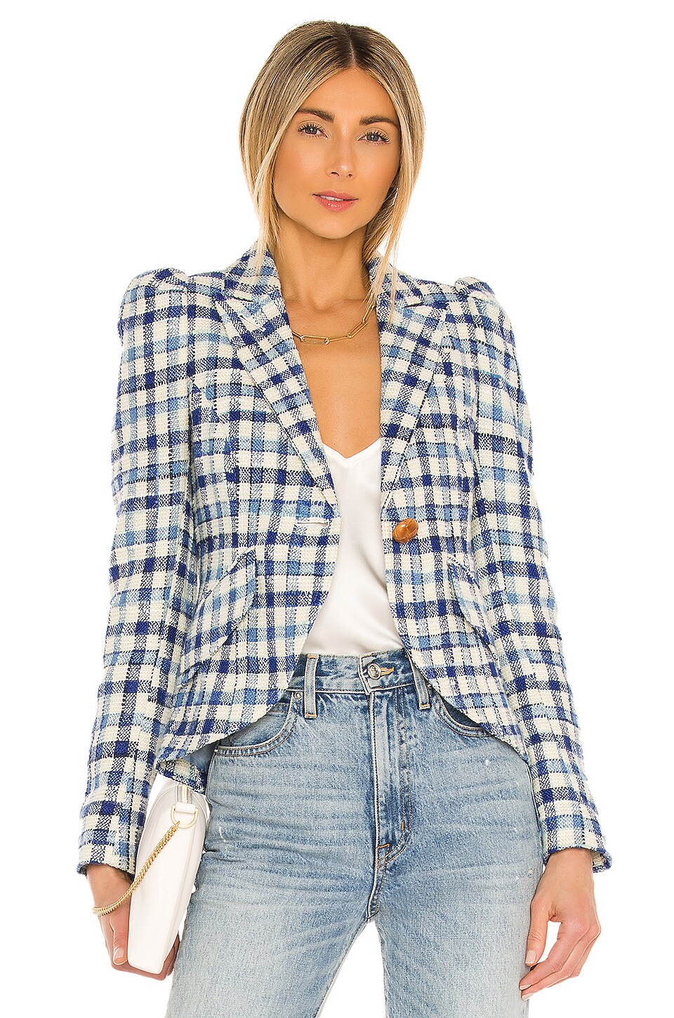 Smythe pouf sleeve one button blazer Clearance