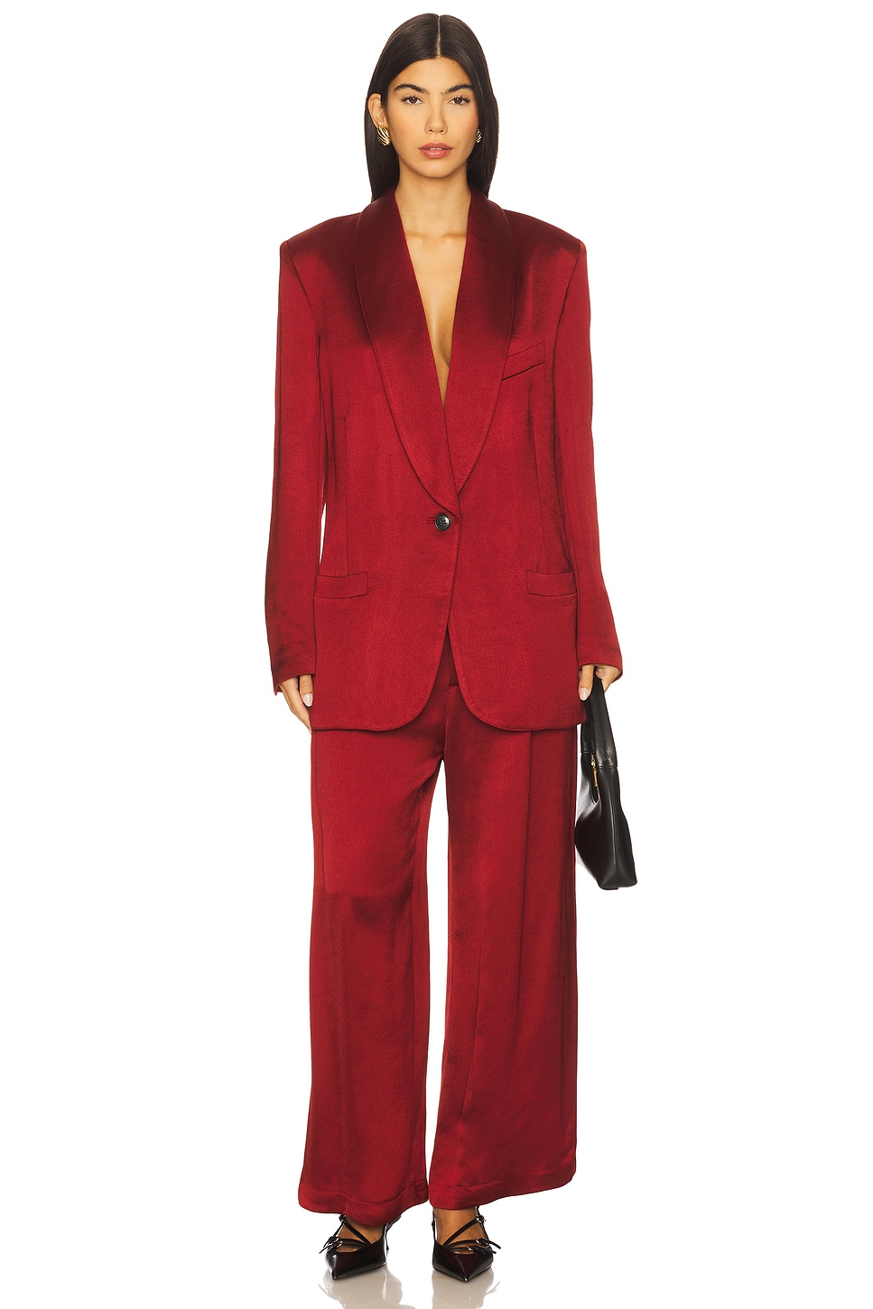 Smythe Shawl Collar Oversized Blazer thumbnail