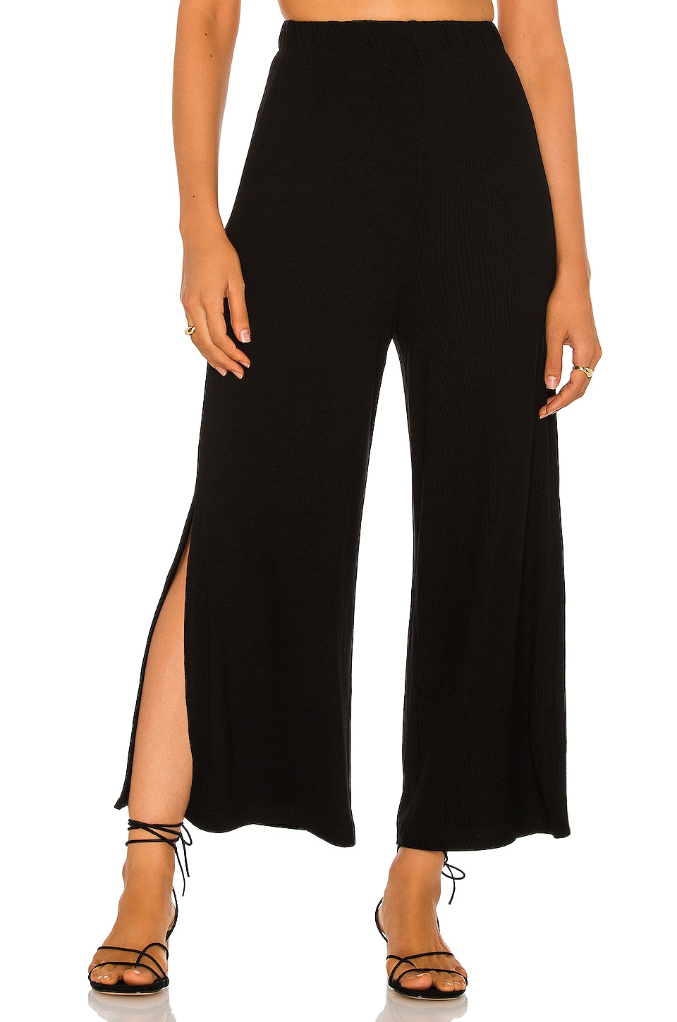 Sancia The Juliette Pants in Black Rib | REVOLVE