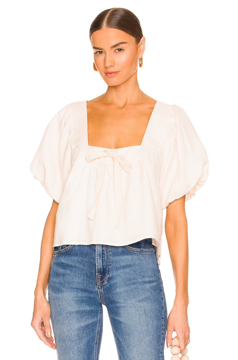 Sancia The Kavya Blouse in Pearl | REVOLVE