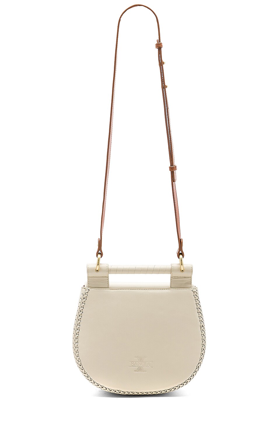 Sancia Babylon Bar Tooth Bag in Ecru & Whiskey