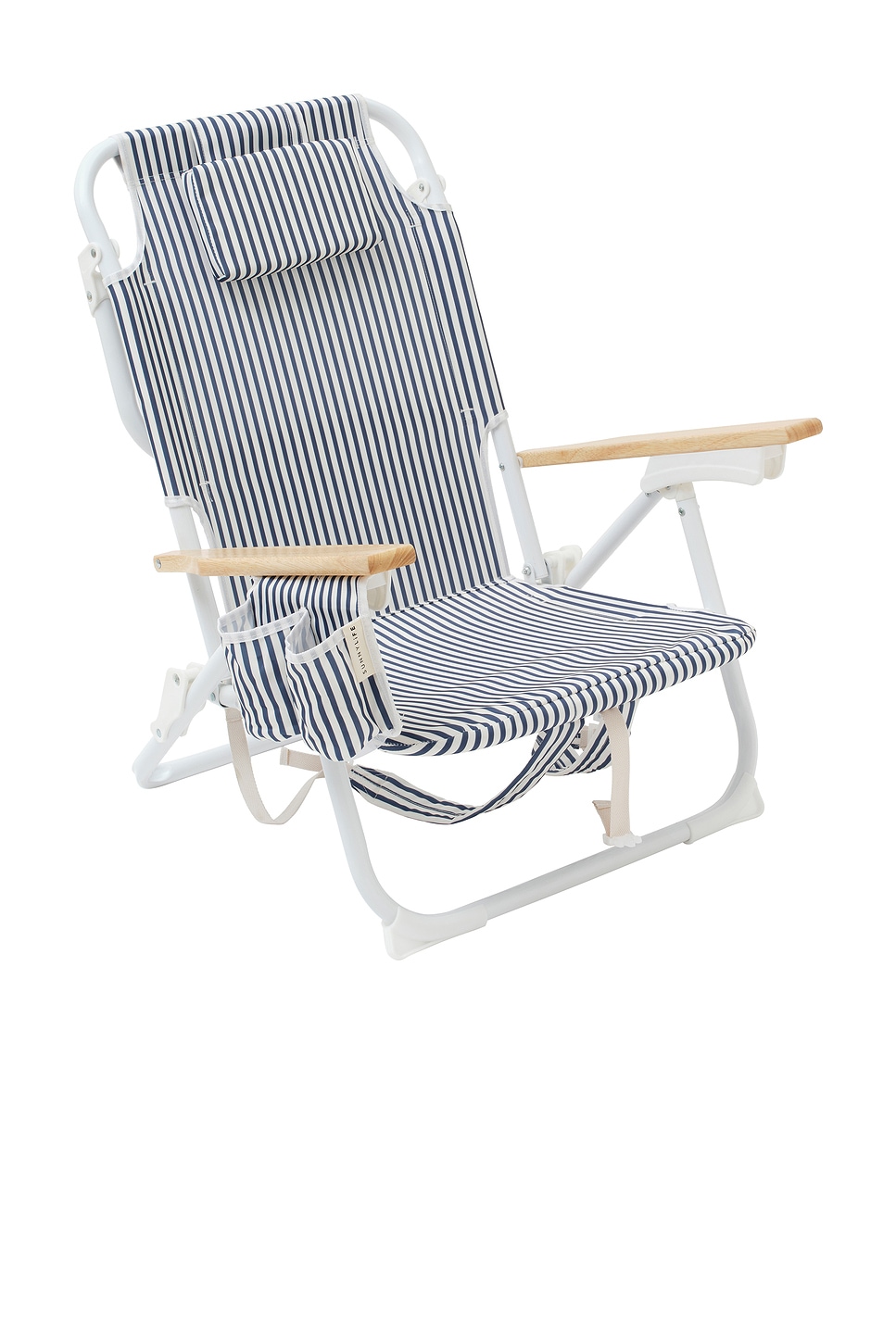 Blue and white hot sale striped beach chair