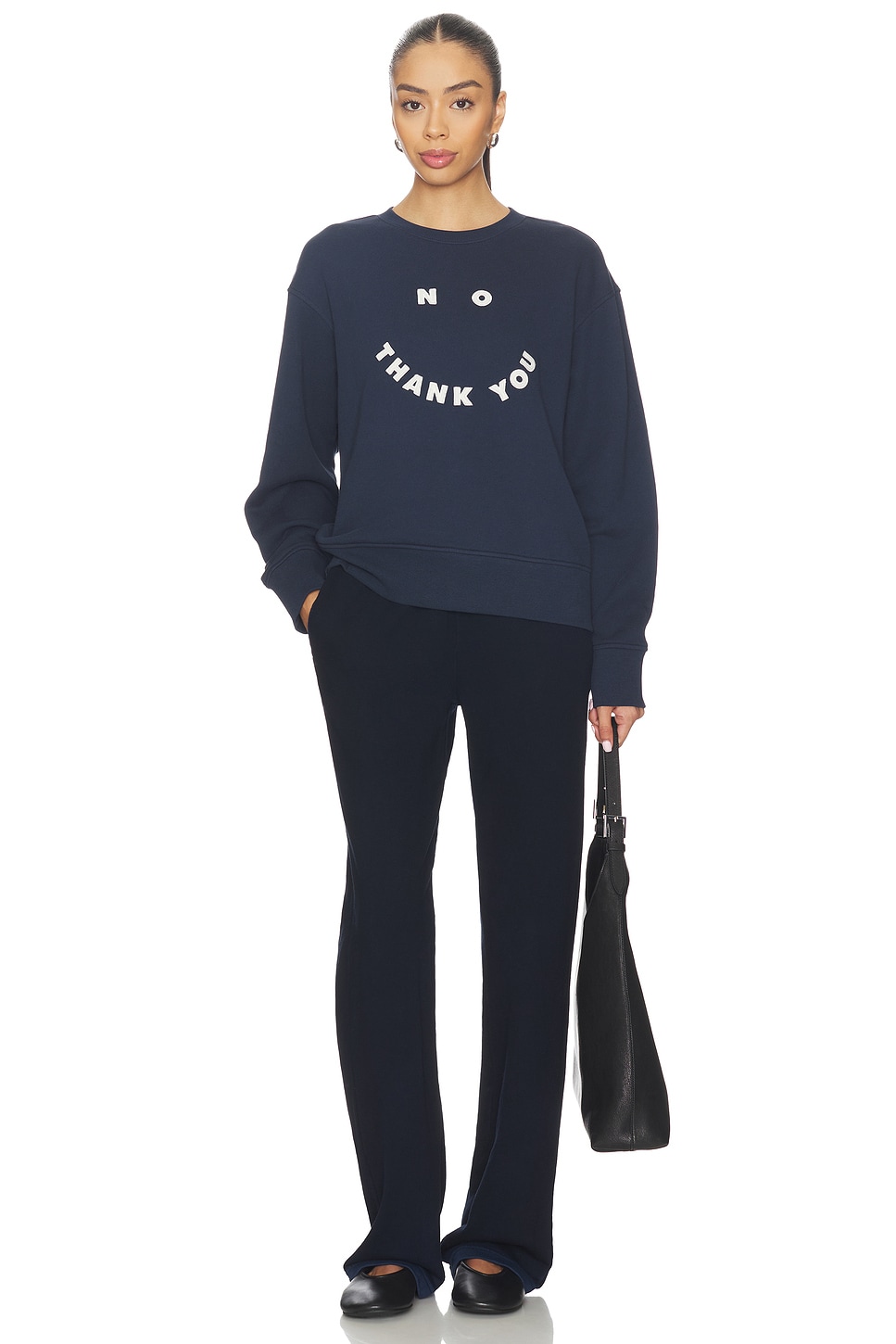 Sold Out NYC The No Thank You Sweatshirt in Navy | REVOLVE