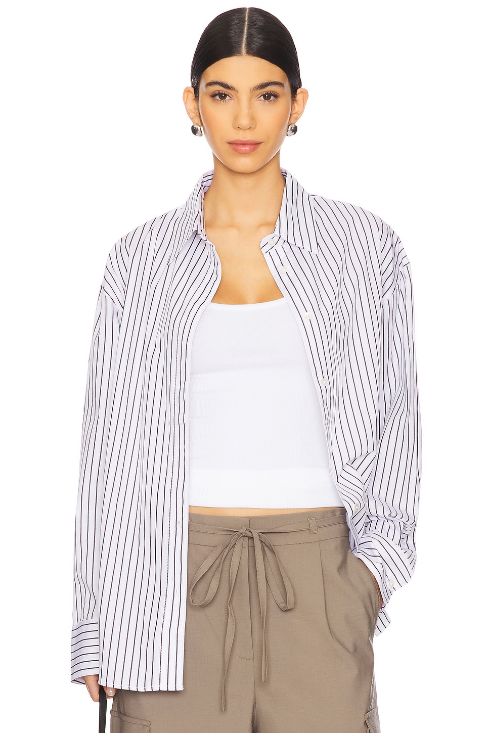 Sold Out NYC Everything Shirt in Black Stripe | REVOLVE