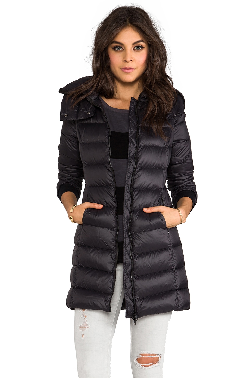 Soia Kyo Kisha Down Coat In Black Revolve Soia Kyo Kisha Down Coat In Black