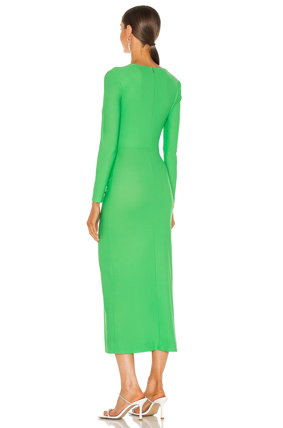 SOLACE London Lorena Midi Dress in Bright Green | REVOLVE