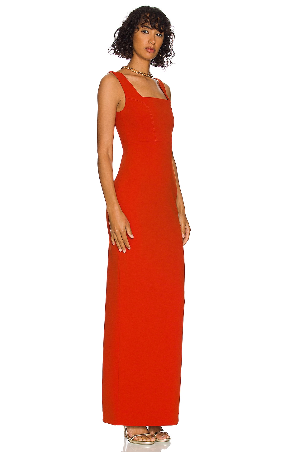 chinese dress ladies The Solacia Cupro Dress Plantation — Maxi Dresses