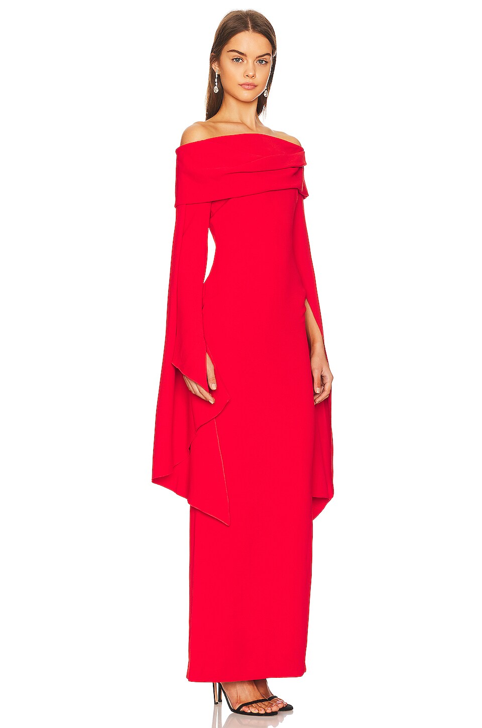SOLACE London Arden Maxi Dress in Red