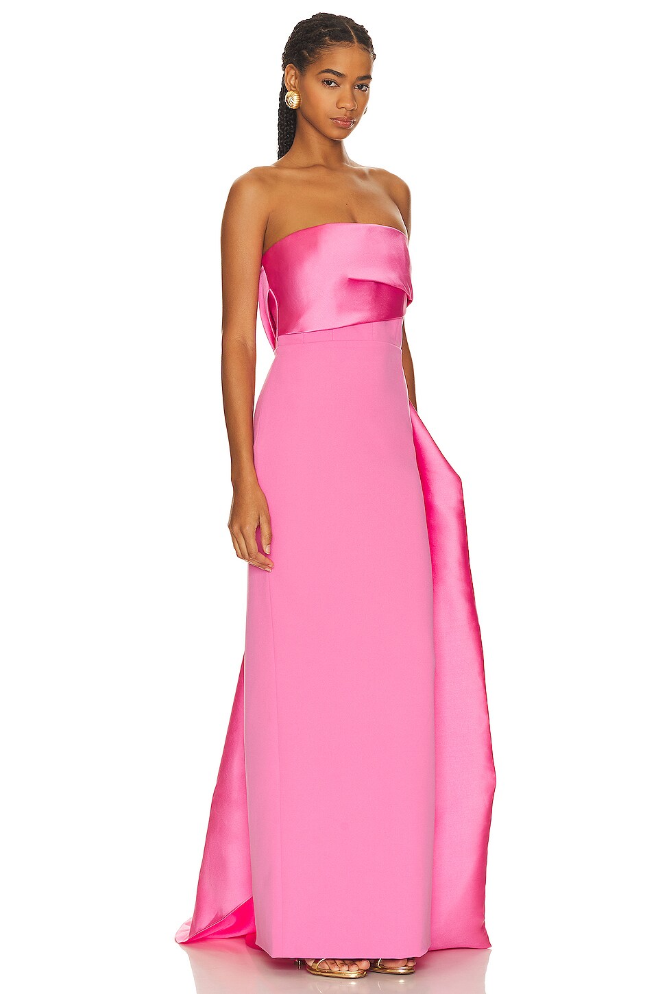 solace london black and pink dress Solace London The Renn Maxi Dress in Black & Lilac size 4UK (size 0 US)