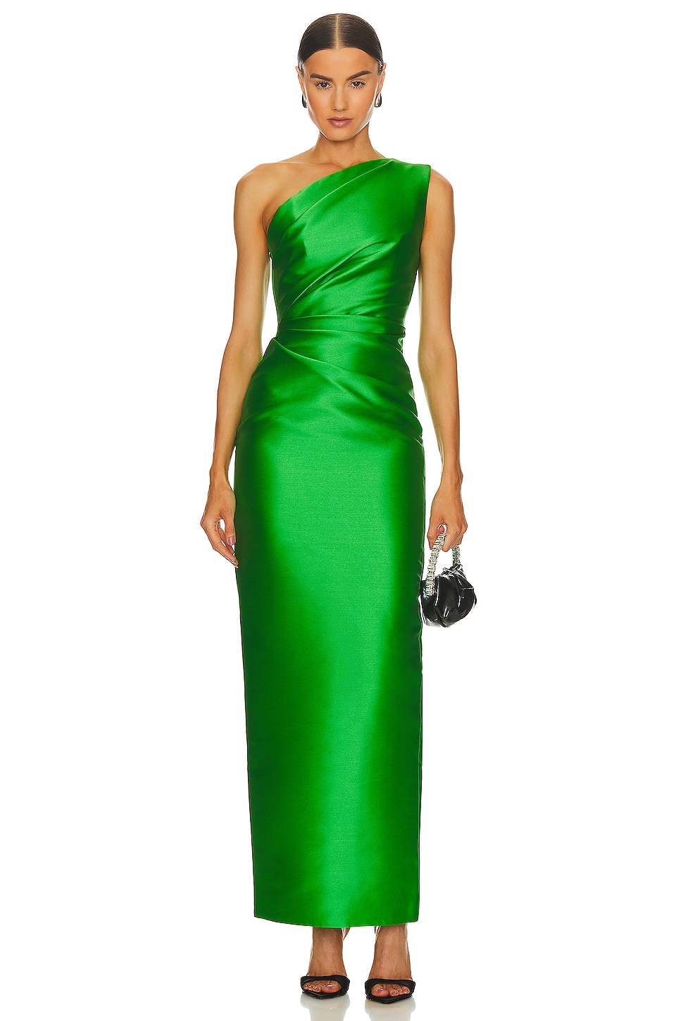 Solace London Adira chiffon maxi dress - Green
