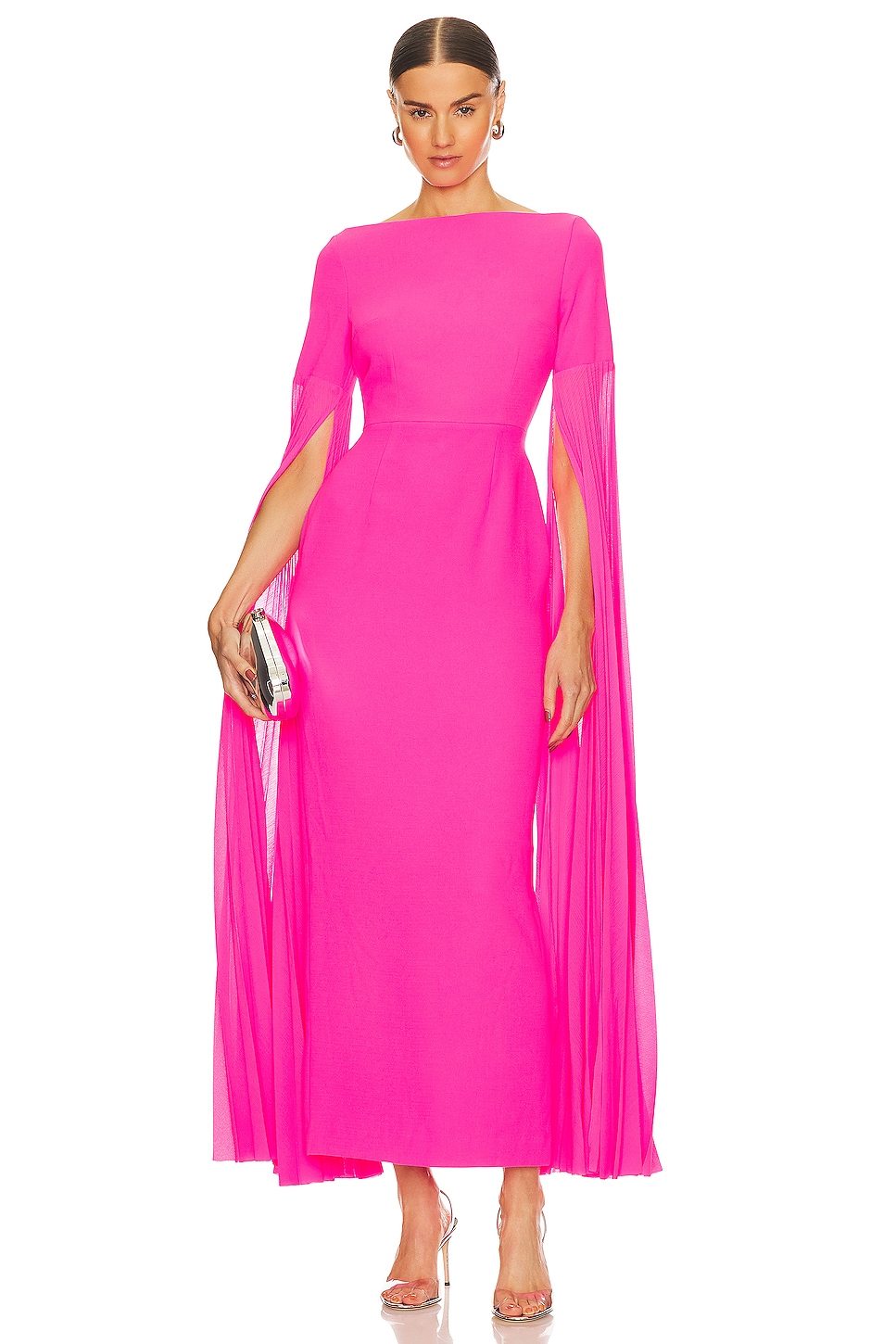 SOLACE London Grace Maxi Dress in Hot Pink | REVOLVE