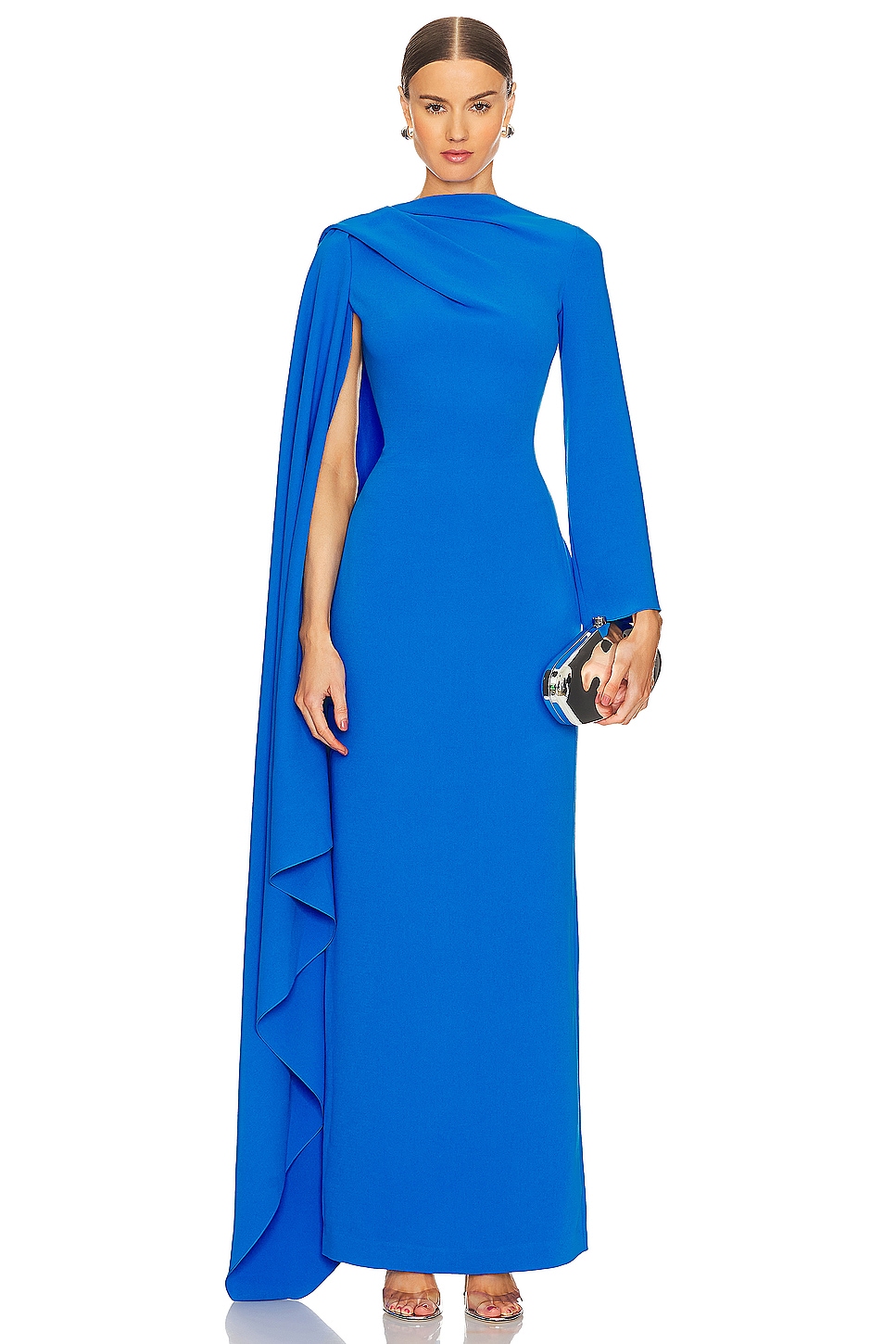 SOLACE London Lydia Maxi Dress in Blue | REVOLVE