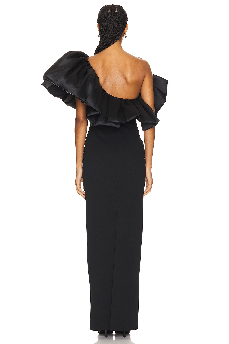 SOLACELONDON ワンピース ドレス Cassias bandeau satin 1055233 Cassias bandeau satin gown in green - Solace London | Mytheresa