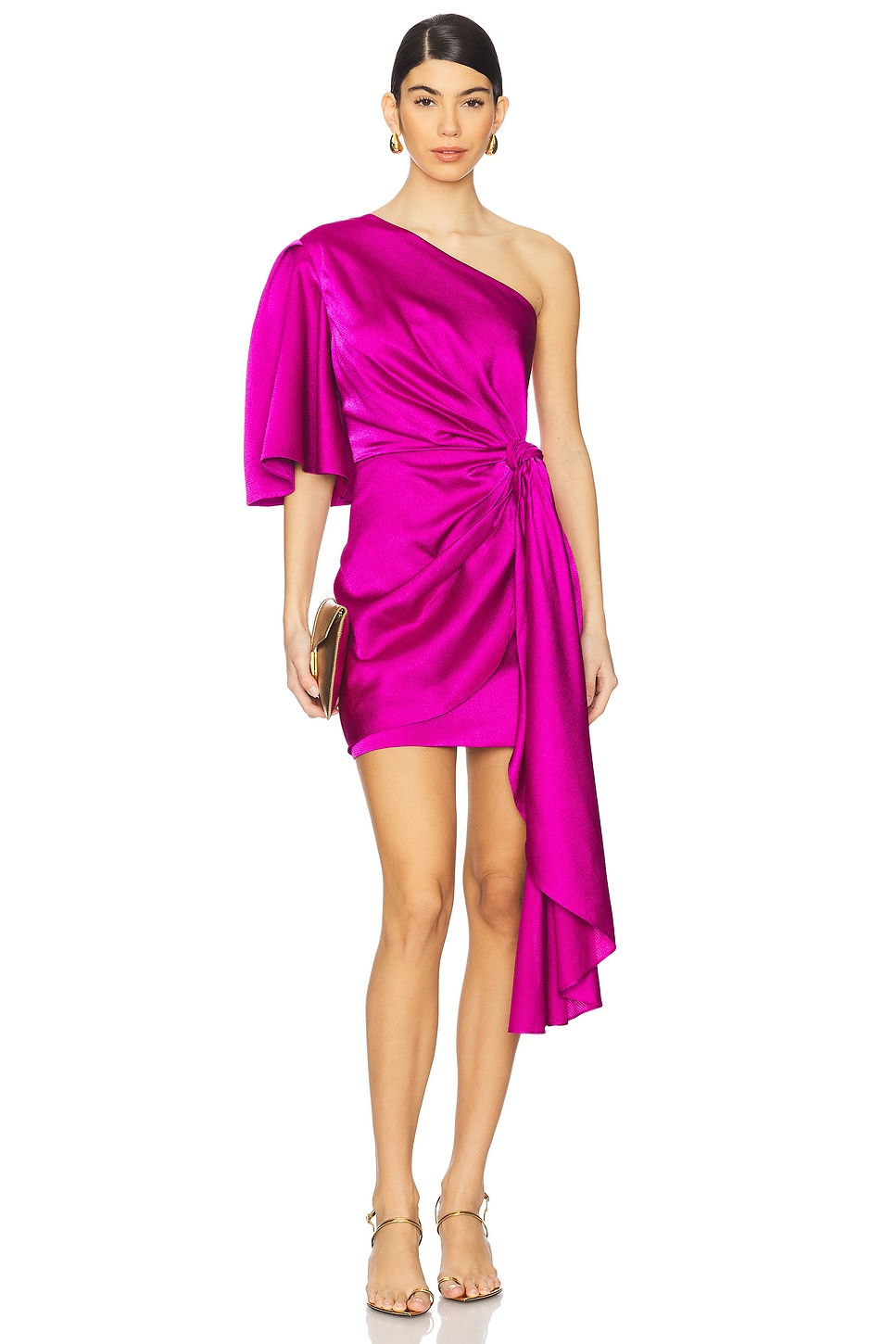 SOLACE London Marcie Mini Dress in Fuchsia | REVOLVE