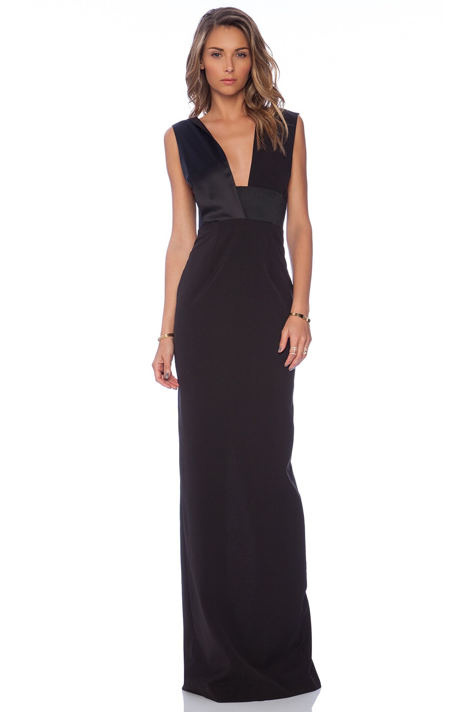 SOLACE London Verdon Maxi Dress in Black | REVOLVE