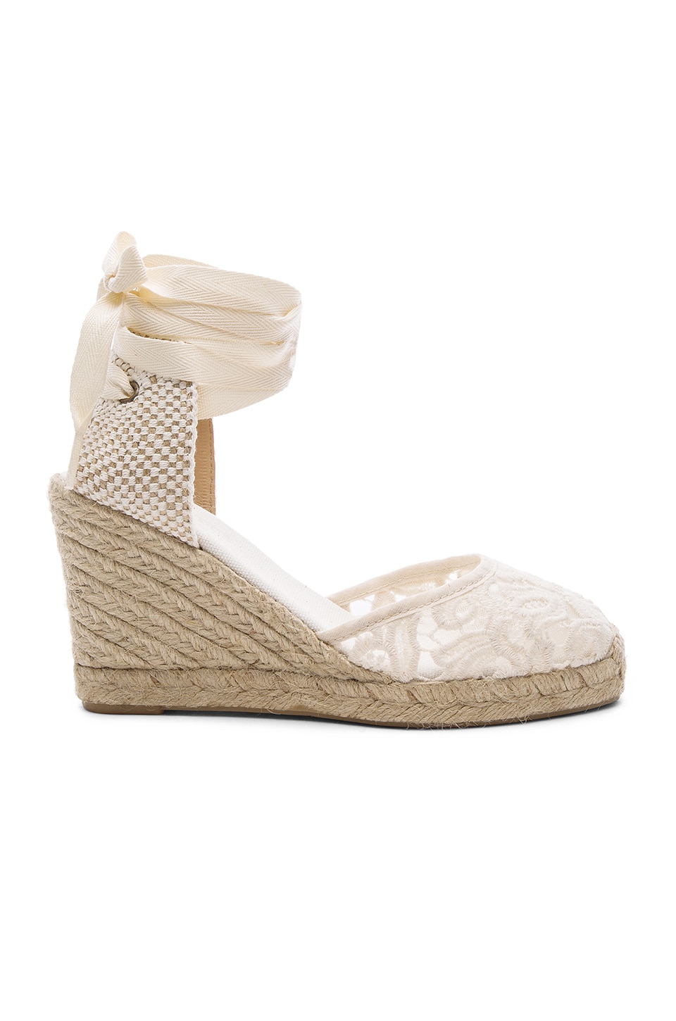 Soludos Tall Wedge in Ivory | REVOLVE