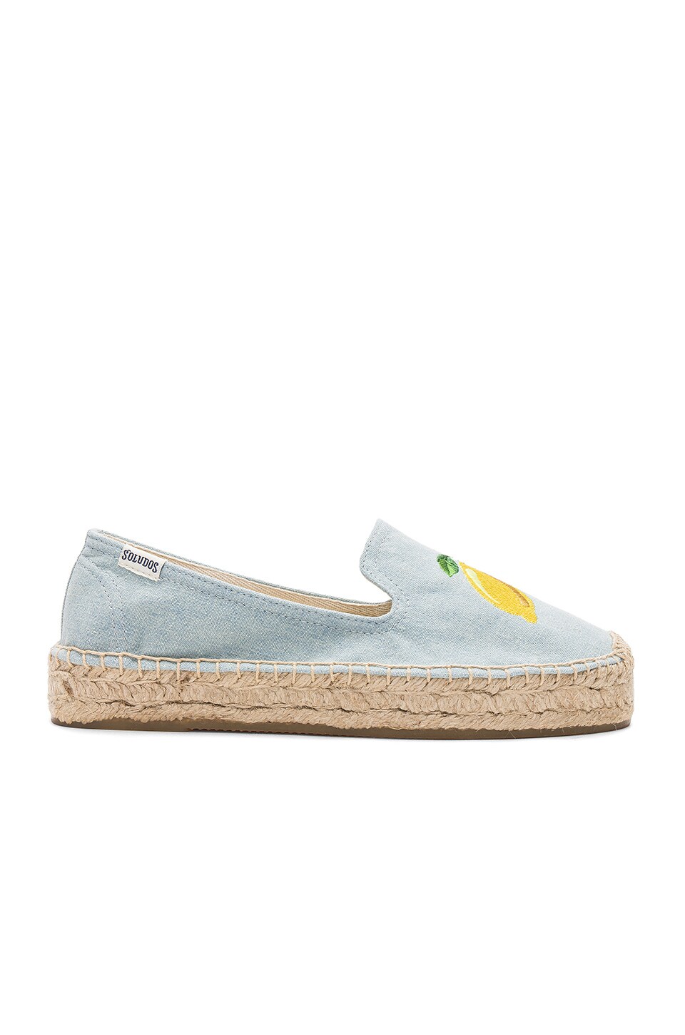 Soludos Lemon Platform in Chambray | REVOLVE