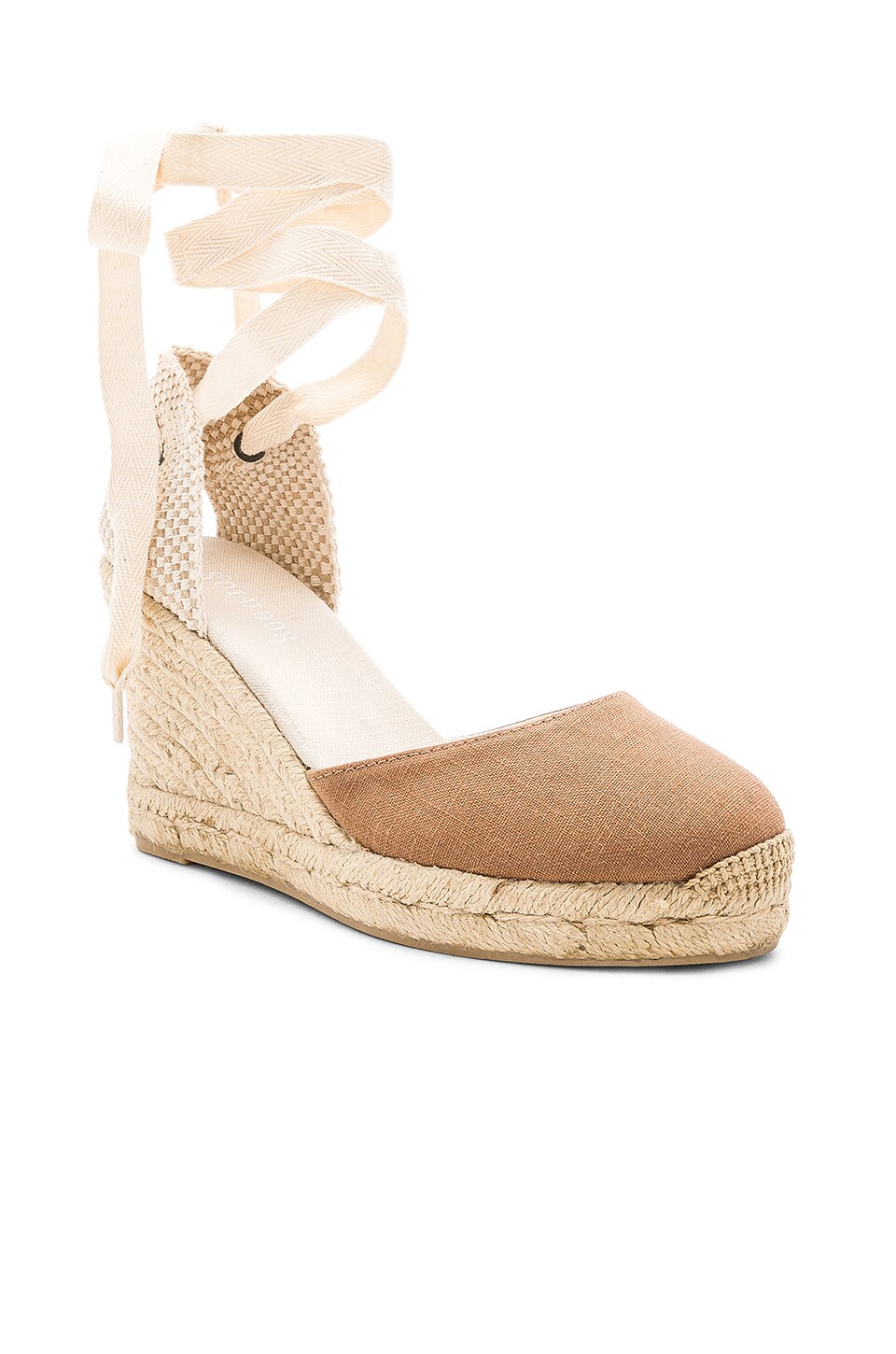 Soludos Tall Wedge in Nutmeg
