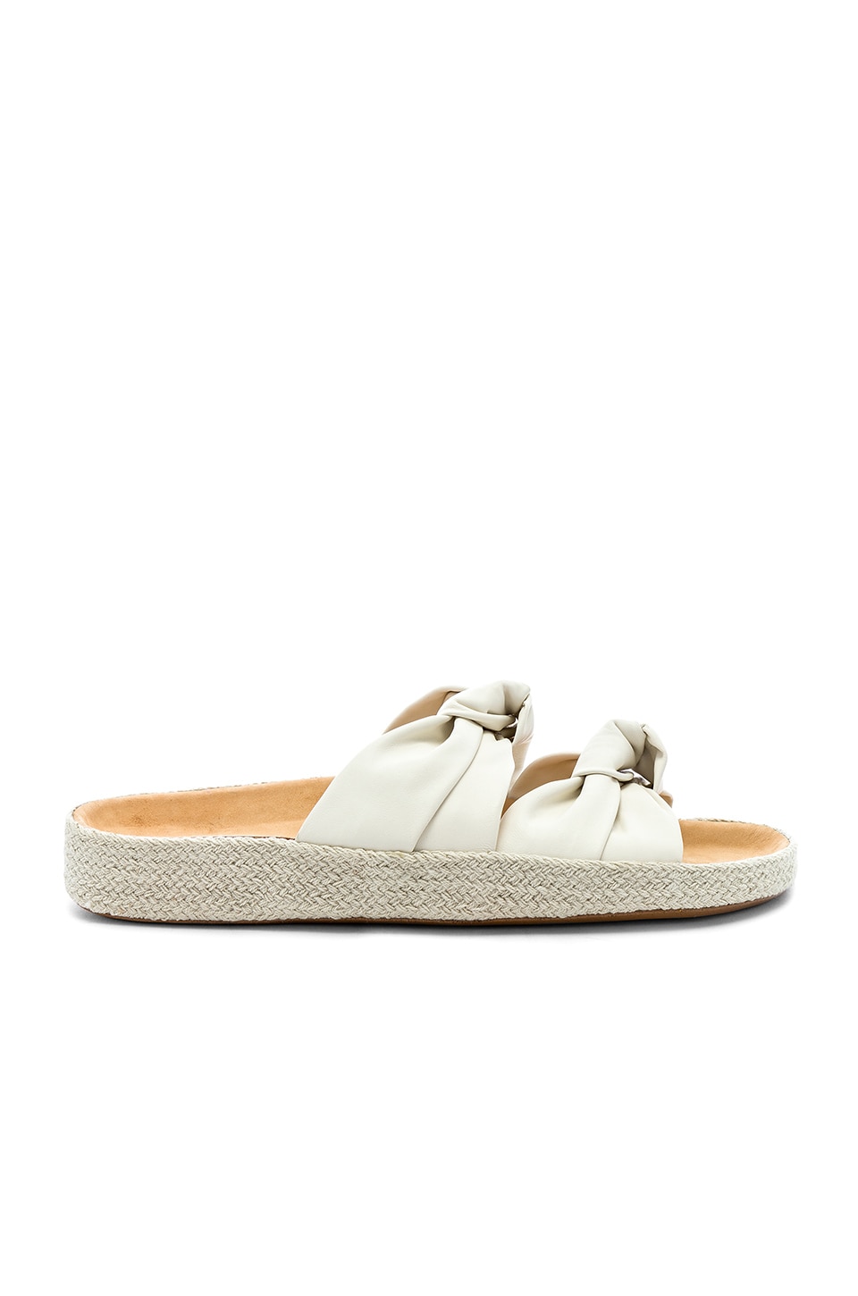 Soludos Knotted Summer Slide in Ivory | REVOLVE