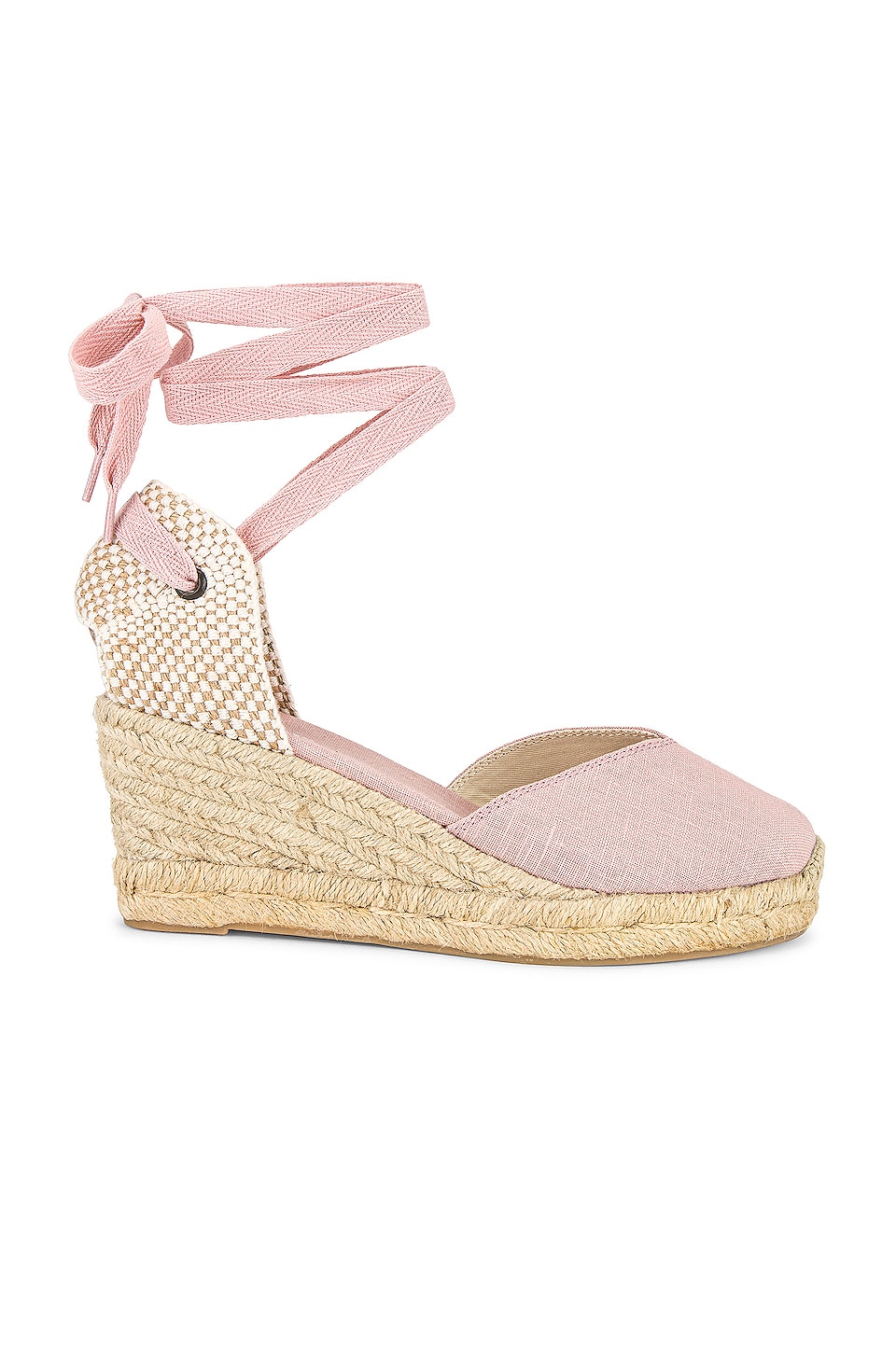 Soludos Lyon Wedge in Soft Pink | REVOLVE