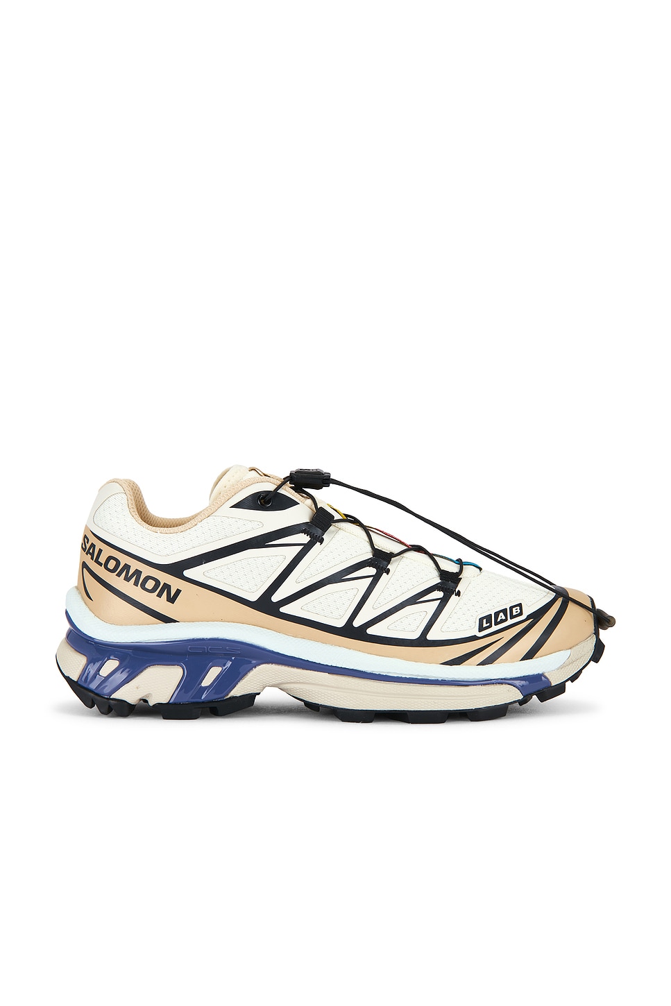 SALOMON NOVA × SWIVEL CHIFFON 138 Salomon XT-6 Sneaker in Vanilla Ice, Oxford Tan & Heron | REVOLVE