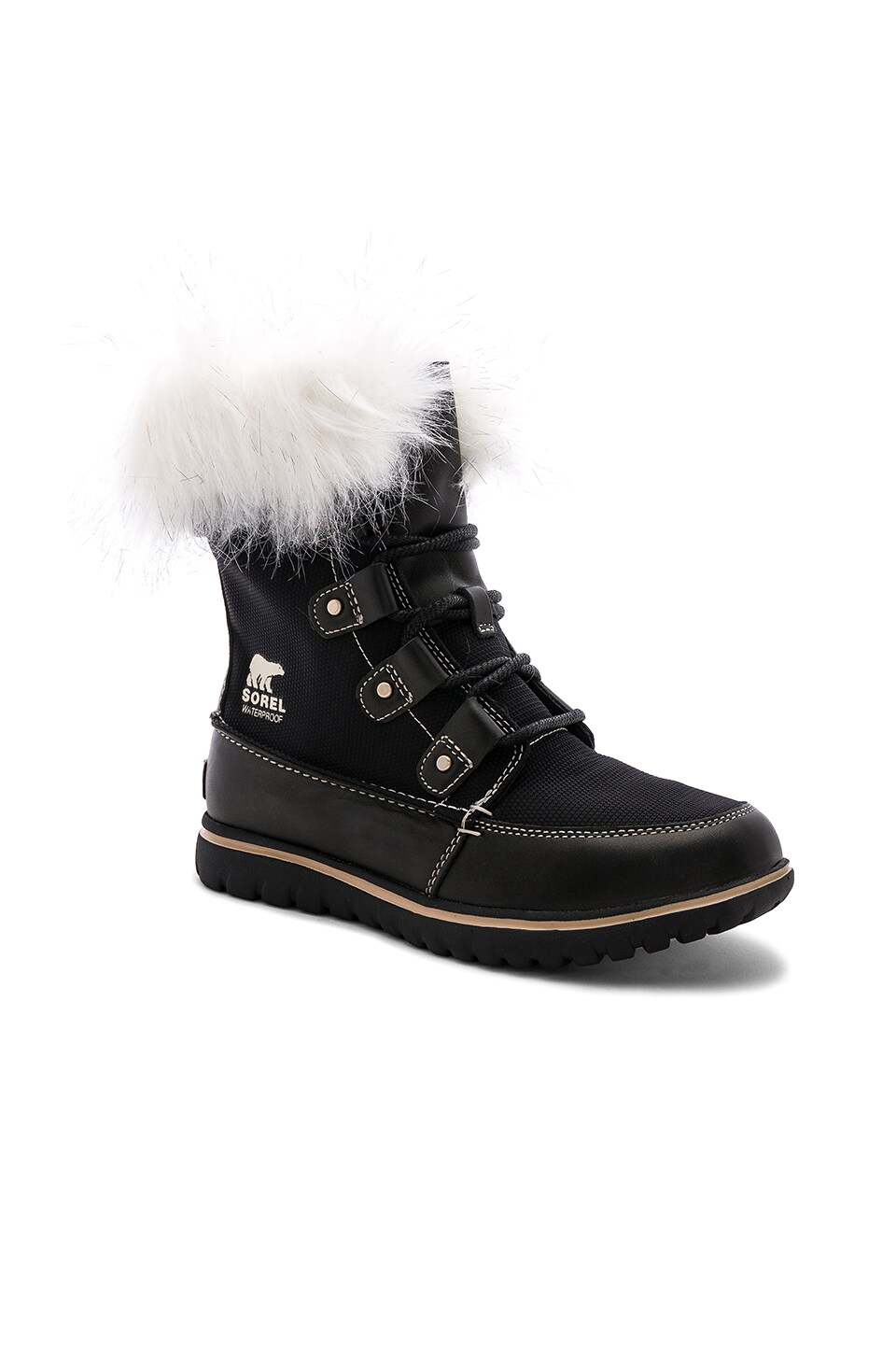Sorel Cozy Joan X Celebration Faux Fur Boot in Black REVOLVE