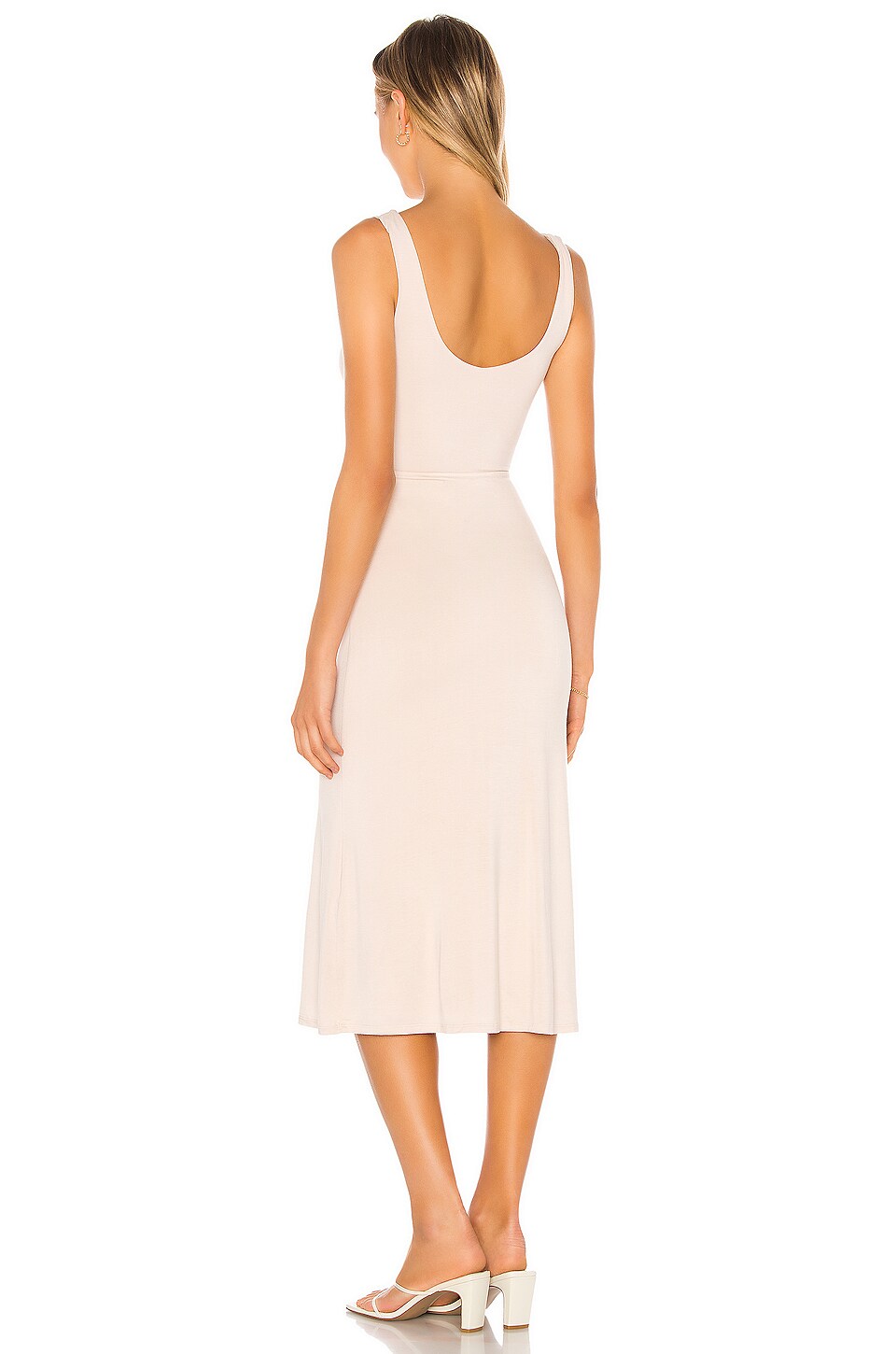 Song of Style Edgar Midi Dress in Beige REVOLVE