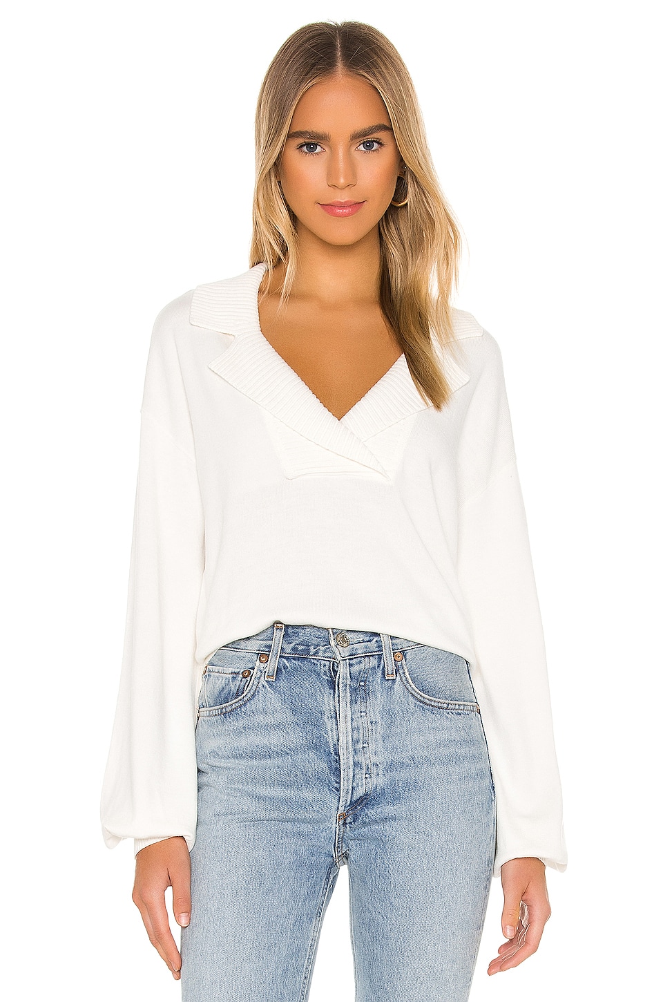 Song of Style Brea Sweater in White | REVOLVE