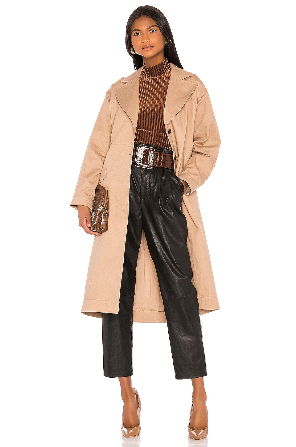 Song of Style Amelia Trench Coat in Nude Taupe