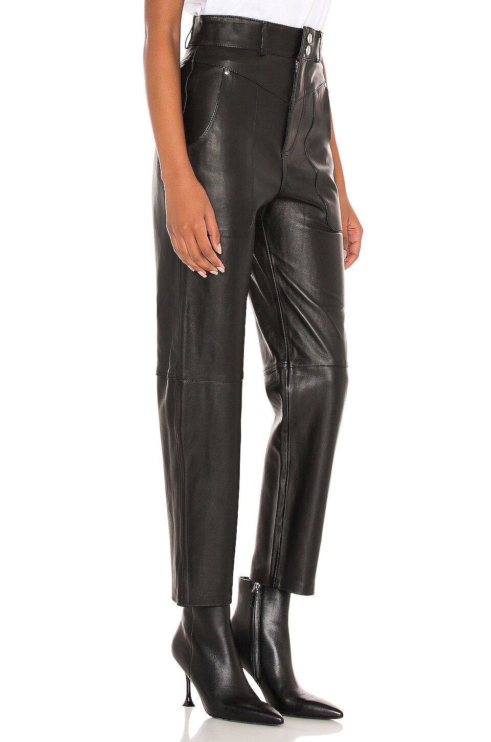 Song of Style Seana Leather Pant in Black