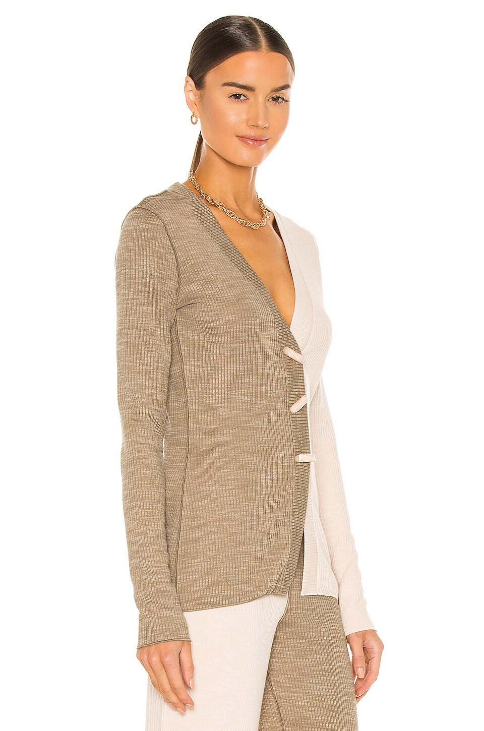 Song of Style Hayes Top in Ivory & Green