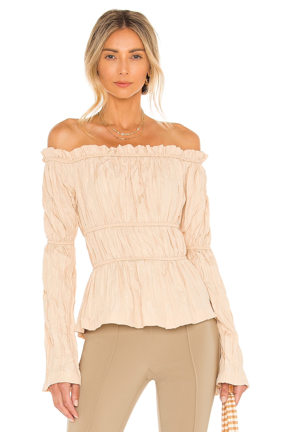 Song of Style Kenna Top in Beige | REVOLVE