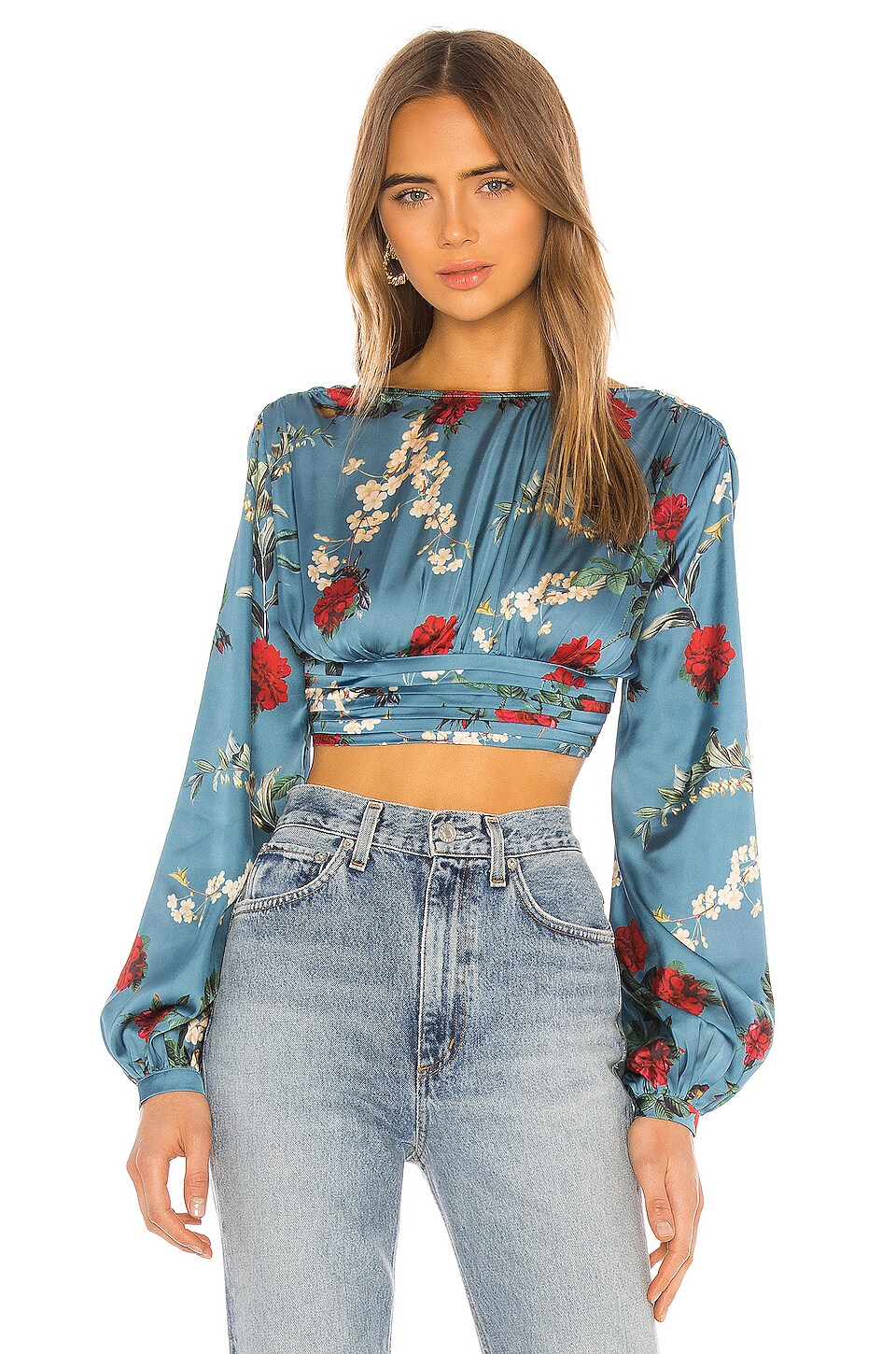 Song of Style Eva Top in Antique Blue