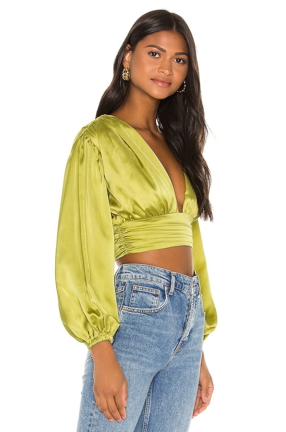 Song of Style Brynn Top in Moss Green