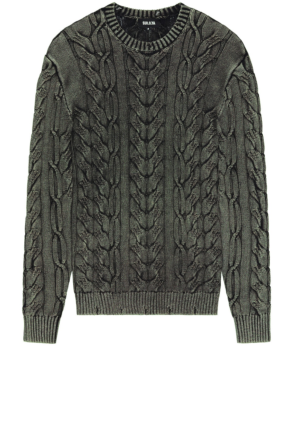 SER.O.YA Lewis Sweater in Black Washed | REVOLVE