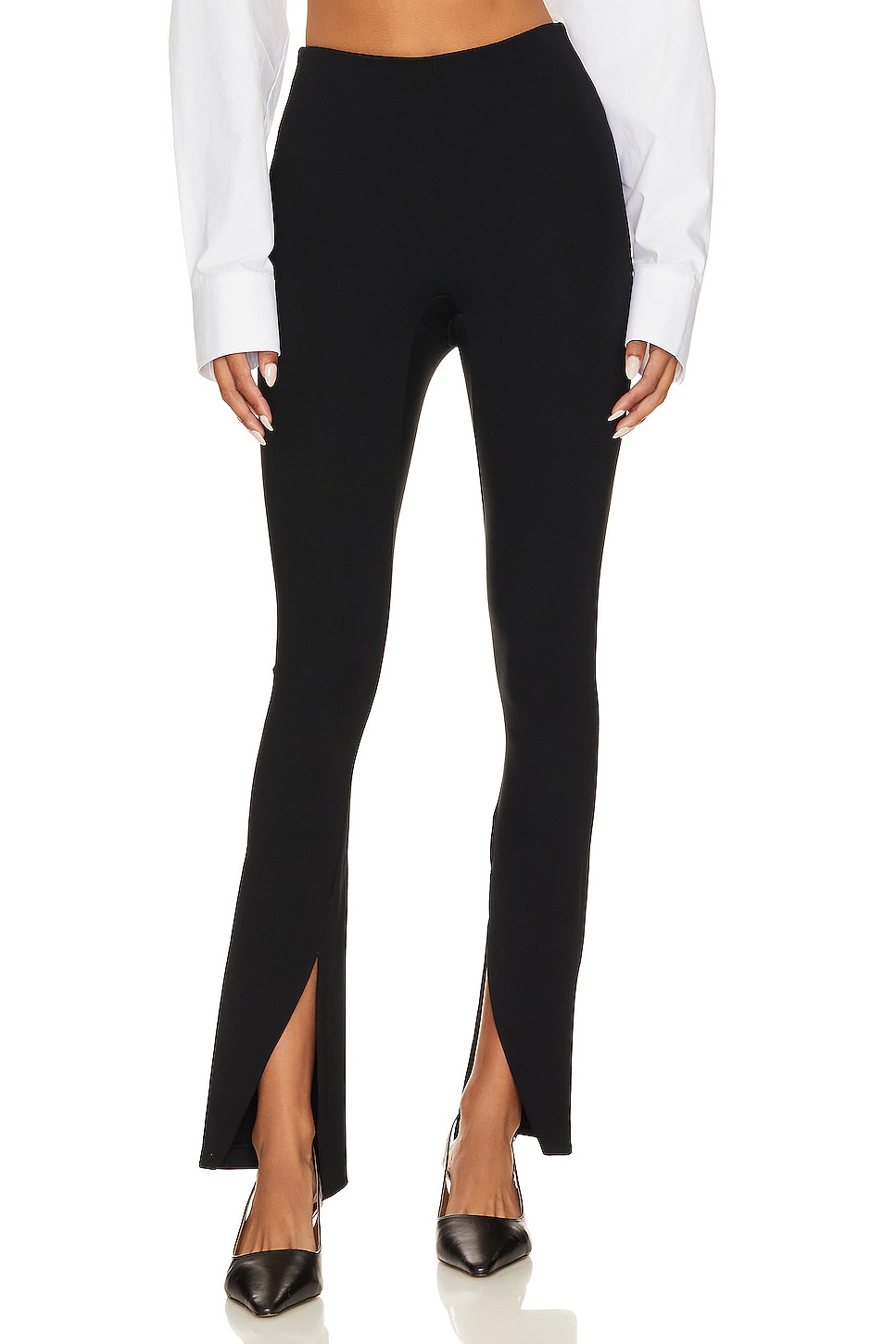 SPANX Women's Ankle Piped Skinny Perfect Pants, Classic Black, XS