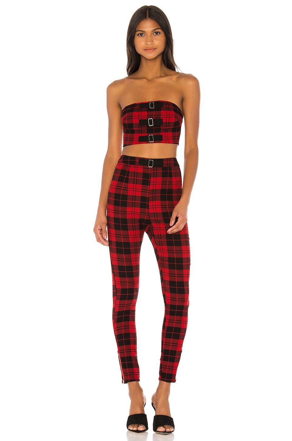view 1 of 3 Jalina Strapless Pant Set in Red Multi