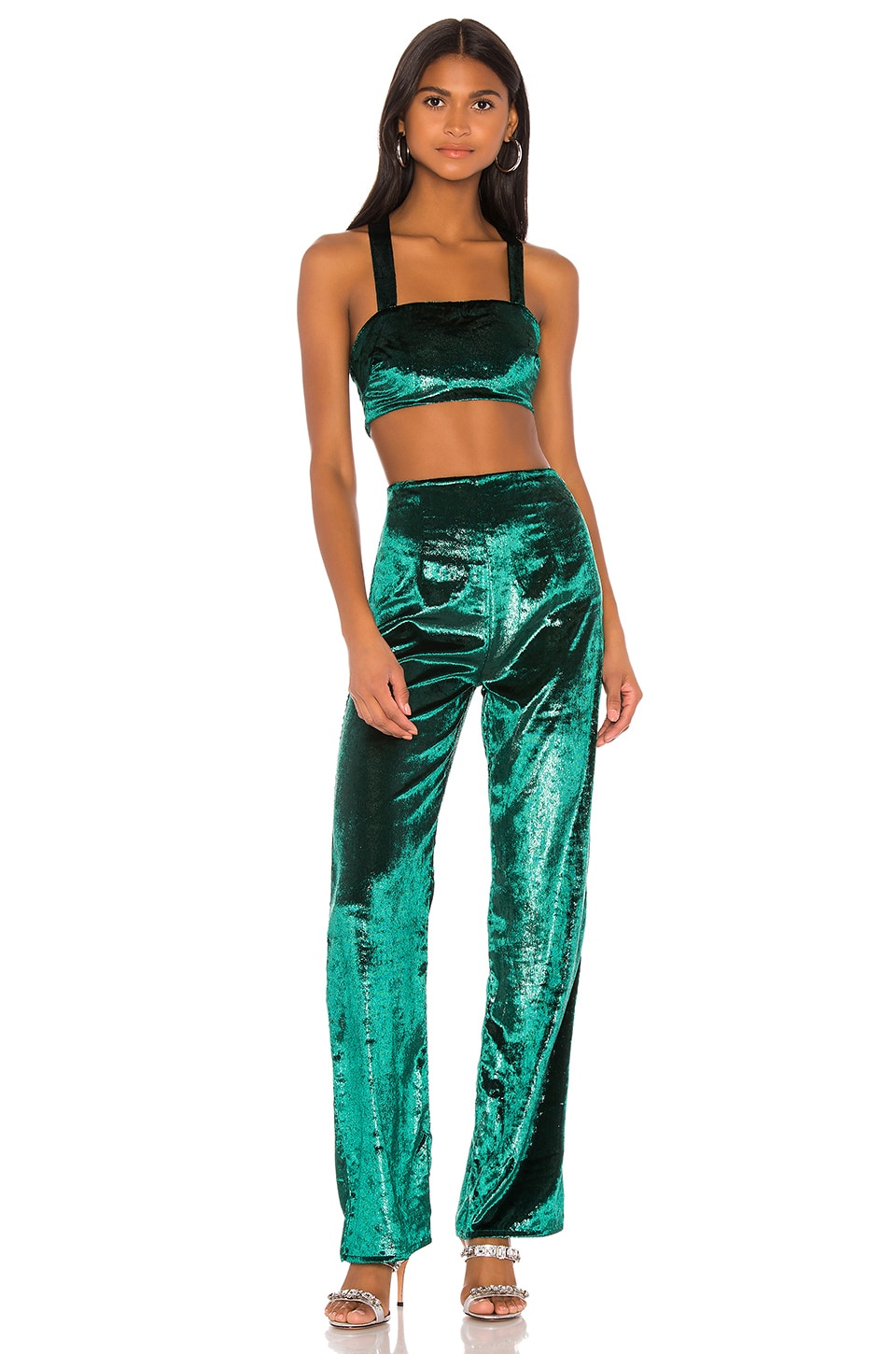 view 1 of 3 Dorian Pant Set in Green