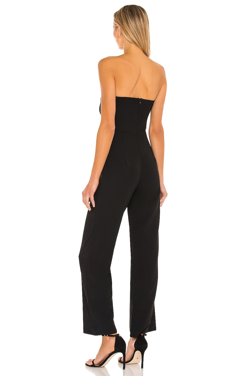 superdown Jordan Tie Waist Jumpsuit in Black | REVOLVE