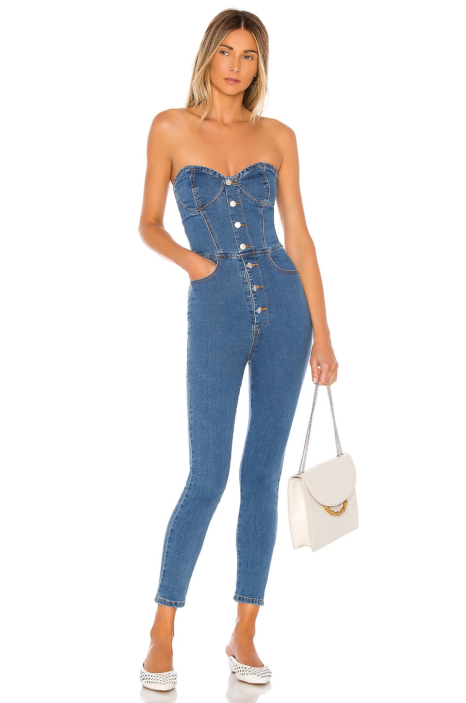 denim jumpsuit revolve