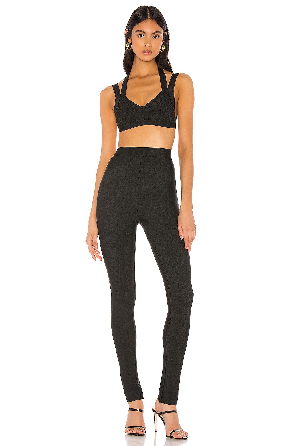 superdown Julie Bandage Pant Set in Black | REVOLVE